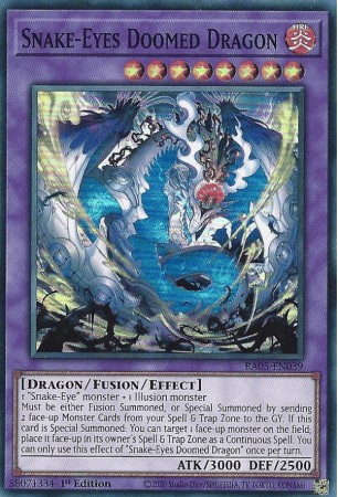 Snake-Eyes Doomed Dragon - RA05-EN039 - Super Rare