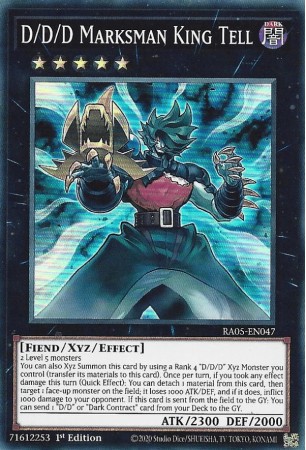D/D/D Marksman King Tell - RA05-EN047 - Secret Rare