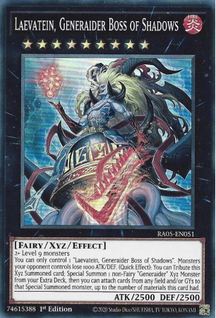 Laevatein, Generaider Boss of Shadows - RA05-EN051 - Ultra Rare