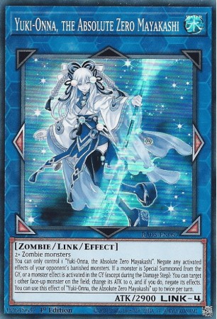 Yuki-Onna, the Absolute Zero Mayakashi - RA05-EN057 - Super Rare