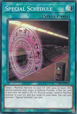 Special Schedule - RA05-EN060 - Super Rare