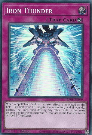 Iron Thunder - RA05-EN079 - Super Rare