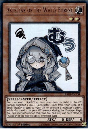 Astellar of the White Forest (stamp art) - RA05-EN100 - Ultra Rare