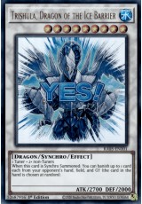 Trishula, Dragon of the Ice Barrier (stamp art) - RA05-EN101 - Ultra Rare