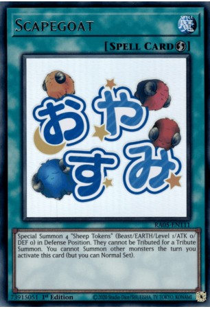 Scapegoat (stamp art) - RA05-EN111 - Ultra Rare