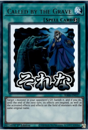 Called by the Grave (stamp art) - RA05-EN117 - Ultra Rare