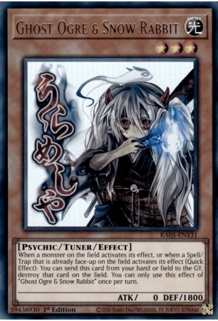 Ghost Ogre & Snow Rabbit (stamp art) - RA05-EN131 - Ultra Rare