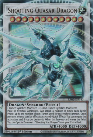 Shooting Quasar Dragon (ext. art) - RA05-EN143 - Ultra Rare