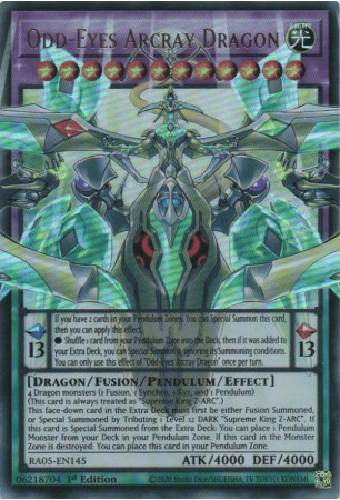 Odd-Eyes Arcray Dragon (ext. art) - RA05-EN145 - Ultra Rare