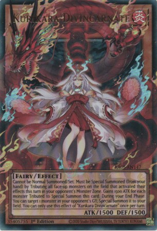 Kurikara Divincarnate (ext. art) - RA05-EN147 - Ultra Rare