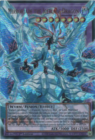 Mirrorjade the Iceblade Dragon (ext. art) - RA05-EN148 - Ultra Rare
