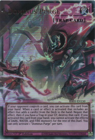 Dominus Purge (ext. art) - RA05-EN150 - Ultra Rare