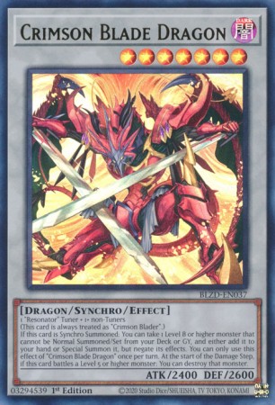 Crimson Blade Dragon - BLZD-EN037 - Ultra Rare