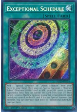 Exceptional Schedule - BLZD-EN054 - Secret Rare