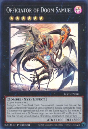 Officiator of Doom Samuel - BLZD-EN089 - Super Rare