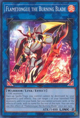 Flametongue the Burning Blade - BLZD-EN099 - Super Rare