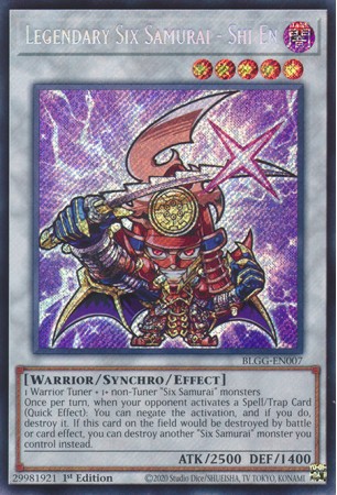 Legendary Six Samurai - Shi En (chibi art) - BLGG-EN007 - Secret Rare