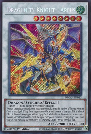 Dragunity Knight - Areus - BLGG-EN013 - Secret Rare
