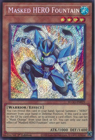 Masked HERO Fountain - BLGG-EN029 - Secret Rare