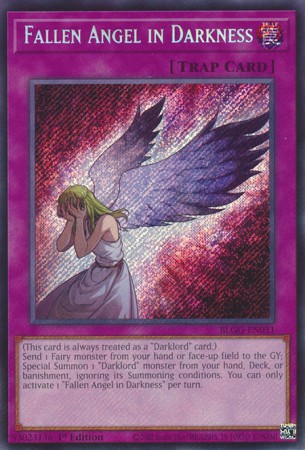 Fallen Angel in Darkness - BLGG-EN031 - Secret Rare