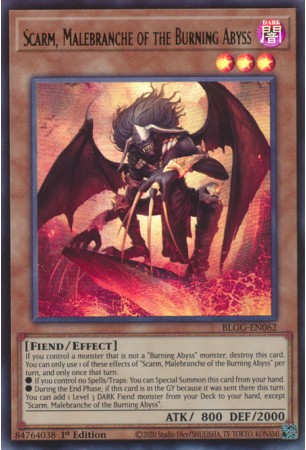 Scarm, Malebranche of the Burning Abyss - BLGG-EN062 - Ultra Rare