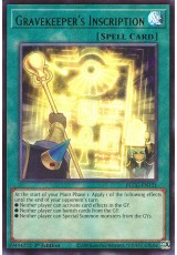 Gravekeeper's Inscription - BLGG-EN121 - Ultra Rare