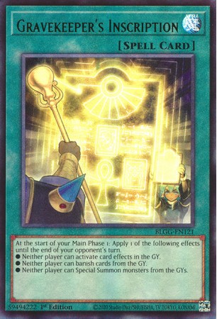 Gravekeeper's Inscription - BLGG-EN121 - Ultra Rare