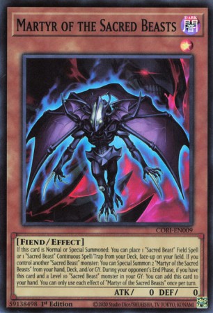 Martyr of the Sacred Beasts - CORI-EN009 - Super Rare