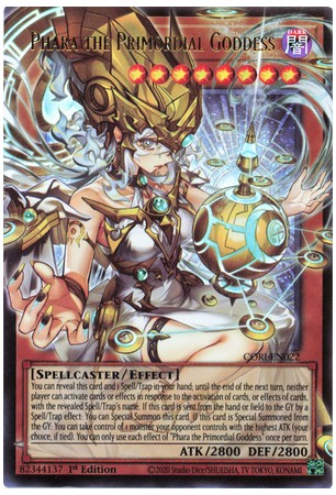 Phara the Primordial Goddess (ext. art) - CORI-EN022 - Ultra Rare