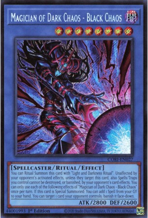 Magician of Dark Chaos - Black Chaos - CORI-EN027 - Secret Rare
