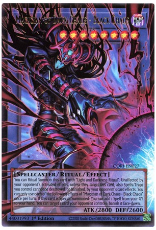 Magician of Dark Chaos - Black Chaos (ext. art) - CORI-EN027 - Ultra Rare