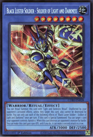Black Luster Soldier - Soldier of Light and Darkness - CORI-EN028 - Secret Rare