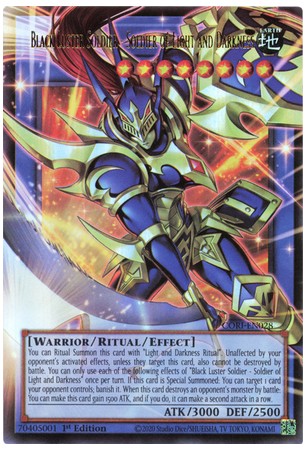 Black Luster Soldier - Soldier of Light and Darkness (ext. art) - CORI-EN028 - Ultra Rare