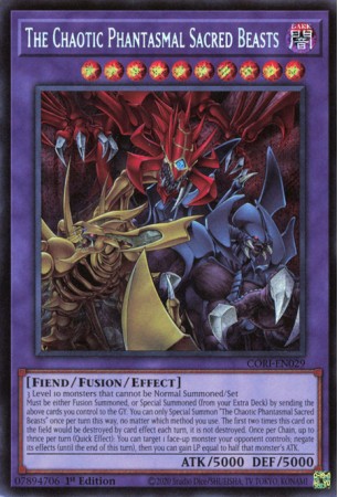 The Chaotic Phantasmal Sacred Beasts - CORI-EN029 - Secret Rare
