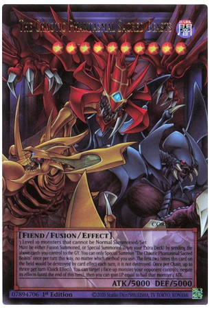 The Chaotic Phantasmal Sacred Beasts (ext. art) - CORI-EN029 - Ultra Rare