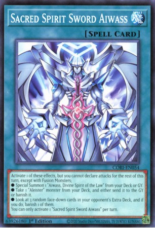 Sacred Spirit Sword Aiwass - CORI-EN054 - Common