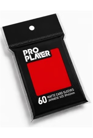 Pro Player - Sleeve/Shield Matte Mini - Vermelho (60 unidades)