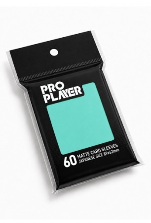 Pro Player - Sleeve/Shield Matte Mini - Ciano (60 unidades)