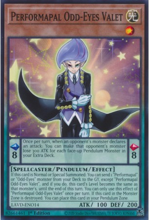 Performapal Odd-Eyes Valet - LAVD-ENO14 - Common
