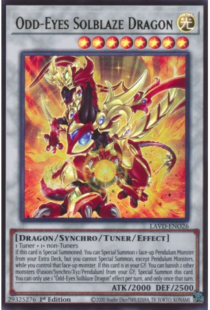 Odd-Eyes Solblaze Dragon - LAVD-ENO26 - Ultra Rare