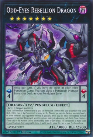 Odd-Eyes Rebellion Dragon - LAVD-ENO27 - Common
