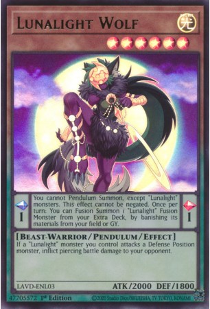 Lunalight Wolf - LAVD-ENL03 - Ultra Rare