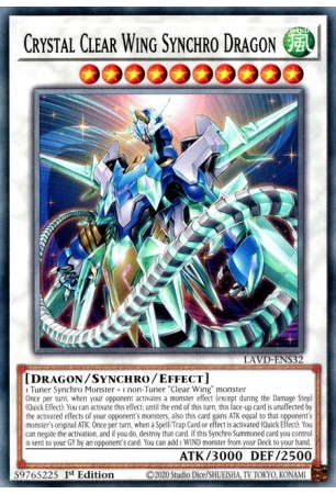 Crystal Clear Wing Synchro Dragon - LAVD-ENS32 - Common