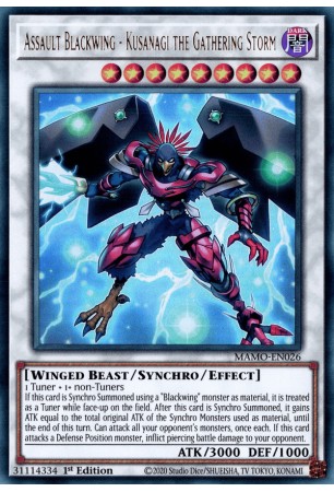 Assault Blackwing - Kusanagi the Gathering Storm - MAMO-EN026 - Ultra Rare