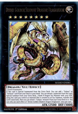 Divine Golden Shadow Dragon Dragluxion - MAMO-EN085 - Ultra Rare