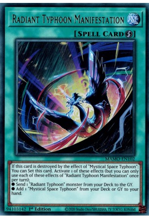 Radiant Typhoon Manifestation - MAMO-EN102 - Ultra Rare