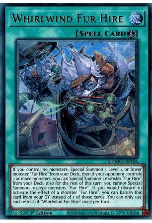 Whirlwind Fur Hire - MAMO-EN106 - Ultra Rare