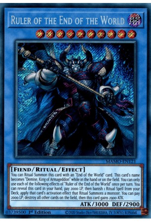 Ruler of the End of the World - MAMO-EN121 - Secret Rare