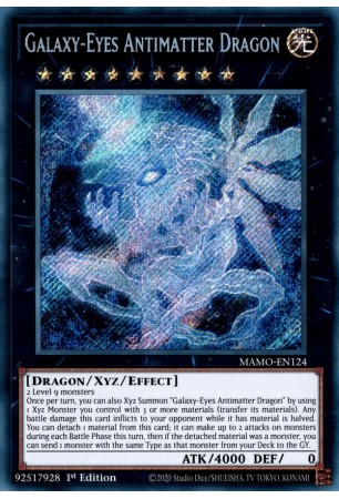 Galaxy-Eyes Antimatter Dragon - MAMO-EN124 - Secret Rare