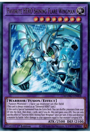 Favorite HERO Shining Flare Wingman - MAMO-EN004 - Ultra Rare